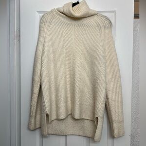 Madewell Wool Turtleneck off white sweater